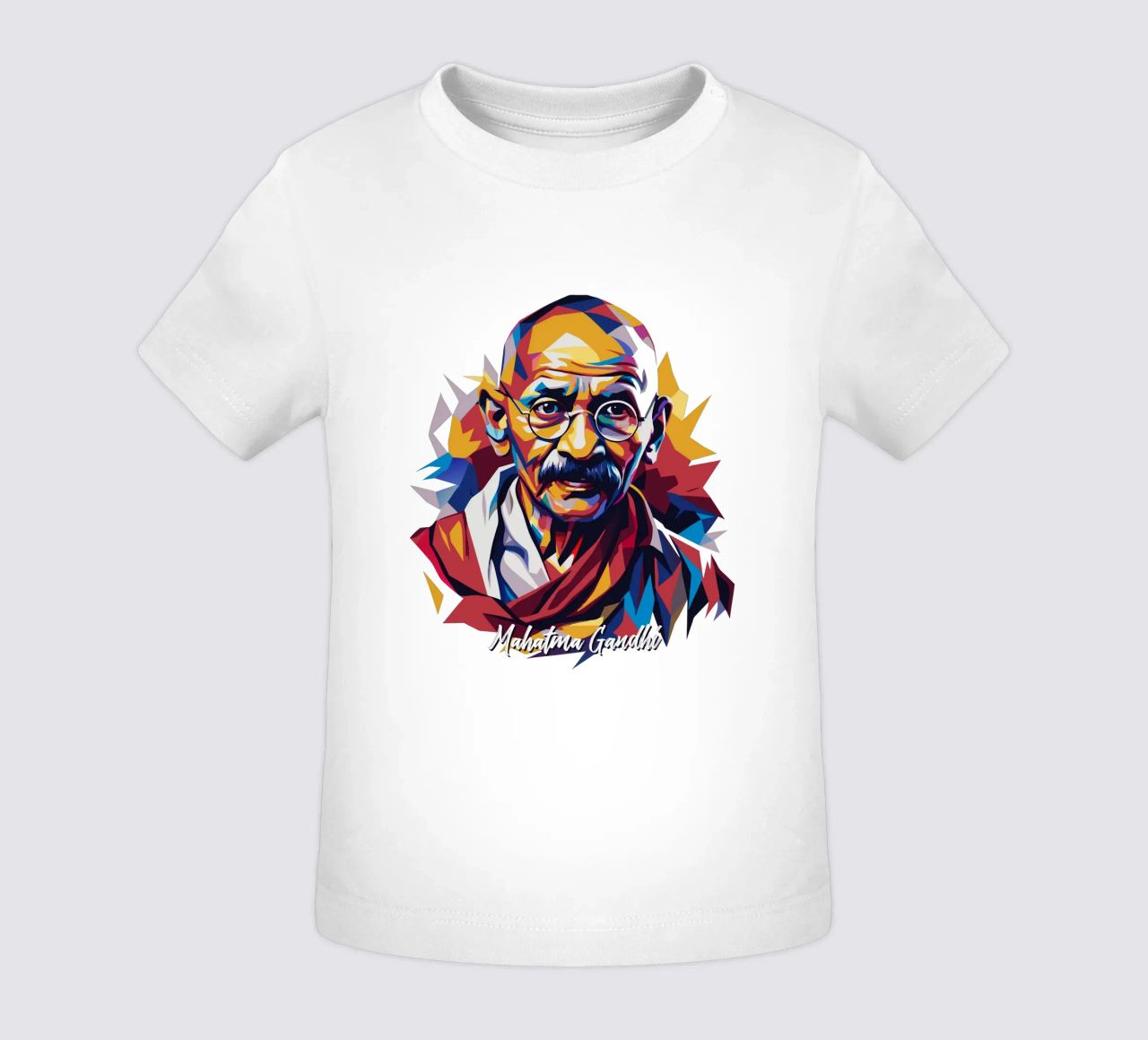 Mahatma Gandhi WPAP Pop Art maglietta neonato da vectorartnesia