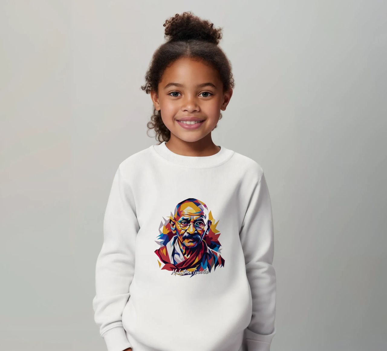 Mahatma Gandhi WPAP Pop Art felpa bambino da vectorartnesia