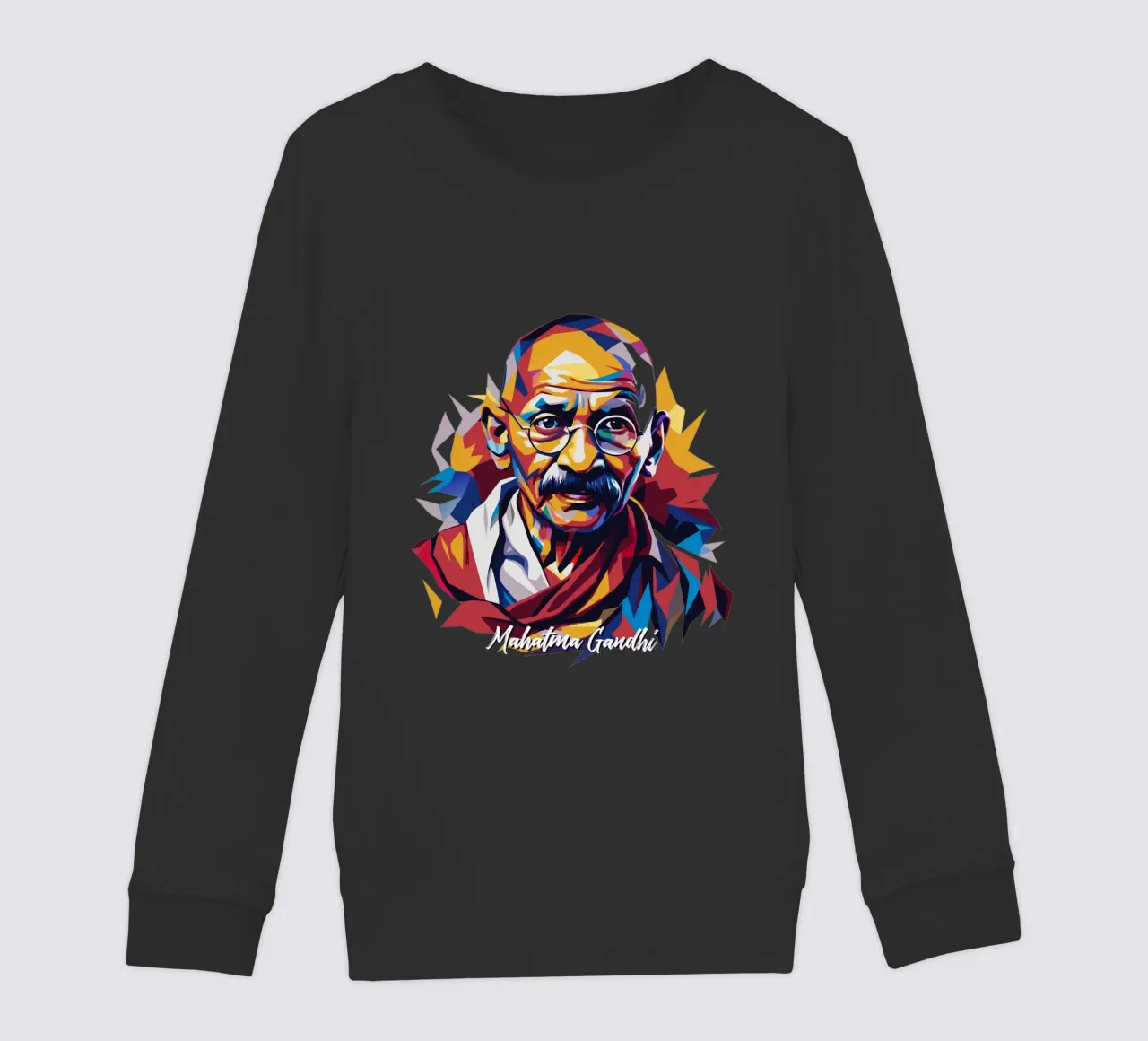 Mahatma Gandhi WPAP Pop Art felpa bambino da vectorartnesia