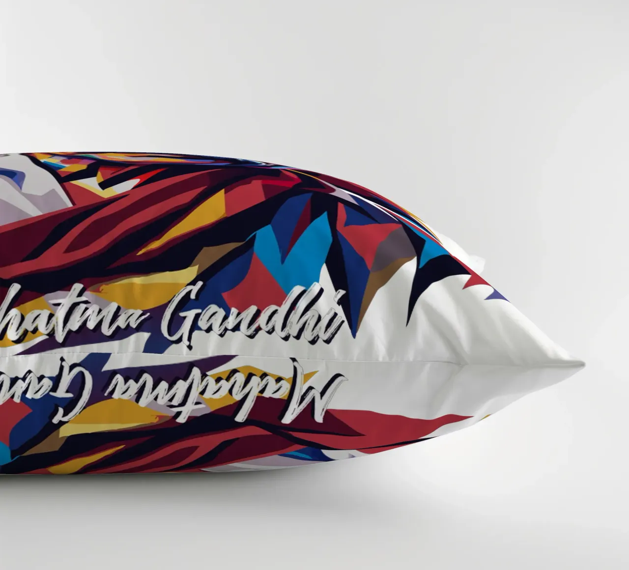 Mahatma Gandhi WPAP Pop Art cuscino da vectorartnesia