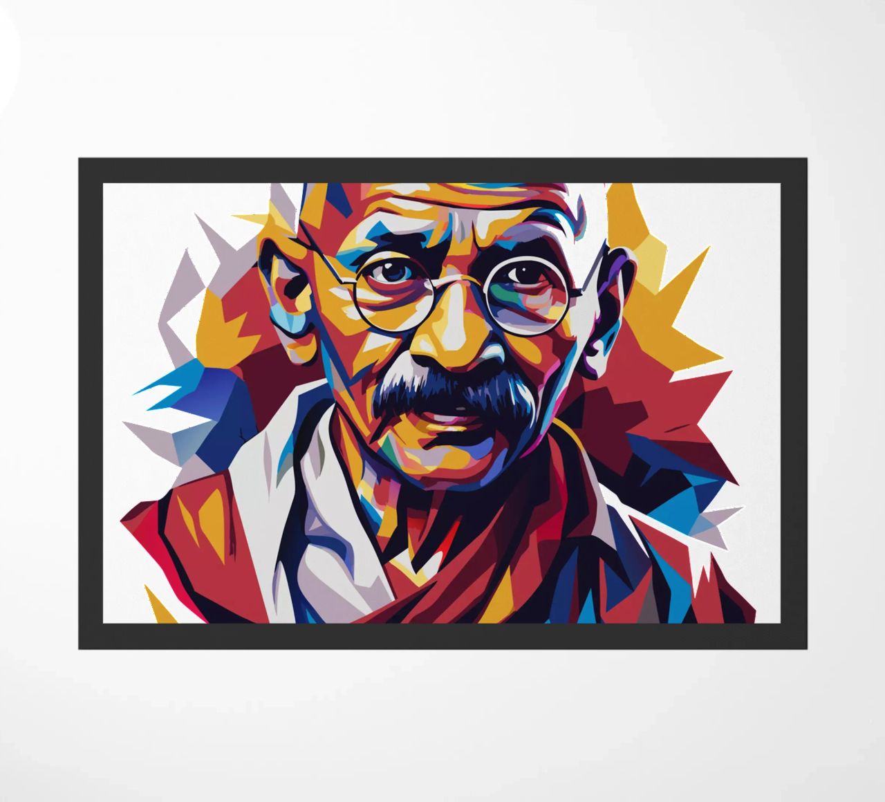 Mahatma Gandhi WPAP Pop Art zerbino da vectorartnesia