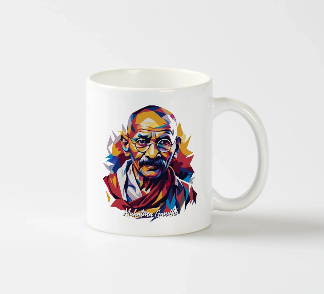 Mahatma Gandhi WPAP Pop Art tazza in ceramica da vectorartnesia