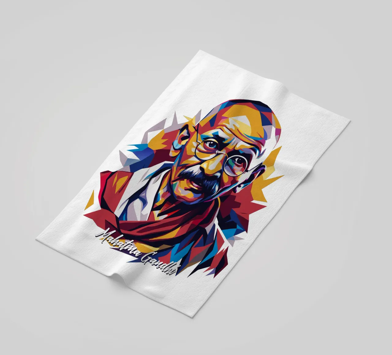 Mahatma Gandhi WPAP Pop Art telo mare da vectorartnesia