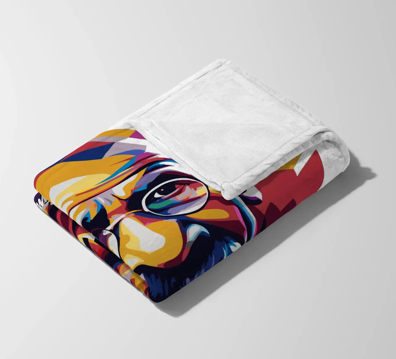 Mahatma Gandhi WPAP Pop Art coperta in pile da vectorartnesia