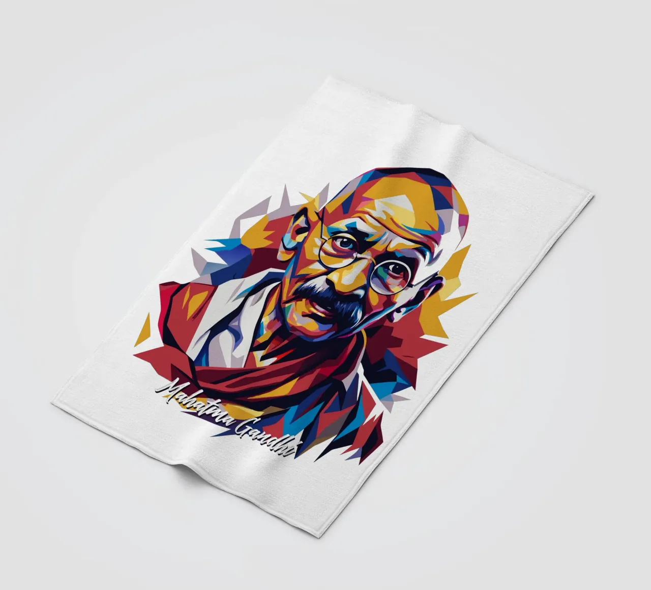 Mahatma Gandhi WPAP Pop Art manta de franela de vectorartnesia