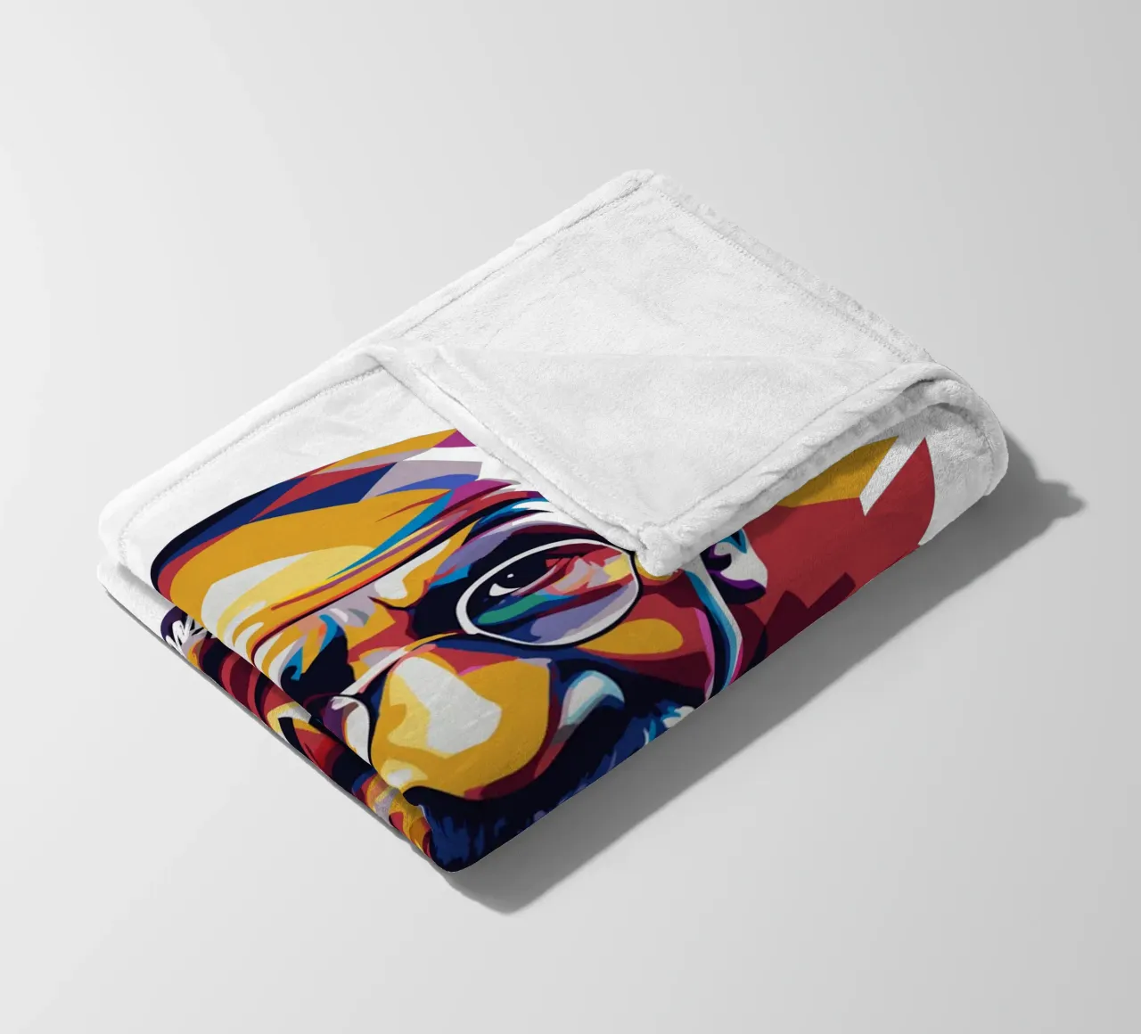 Mahatma Gandhi WPAP Pop Art coperta in pile da vectorartnesia