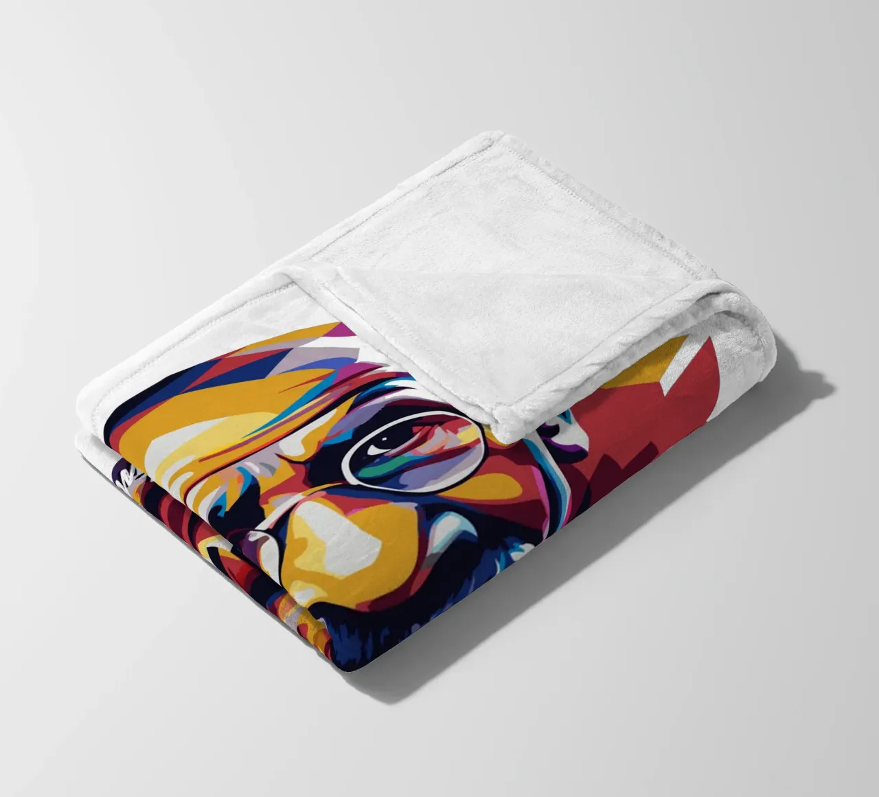 Mahatma Gandhi WPAP Pop Art coperta in pile da vectorartnesia