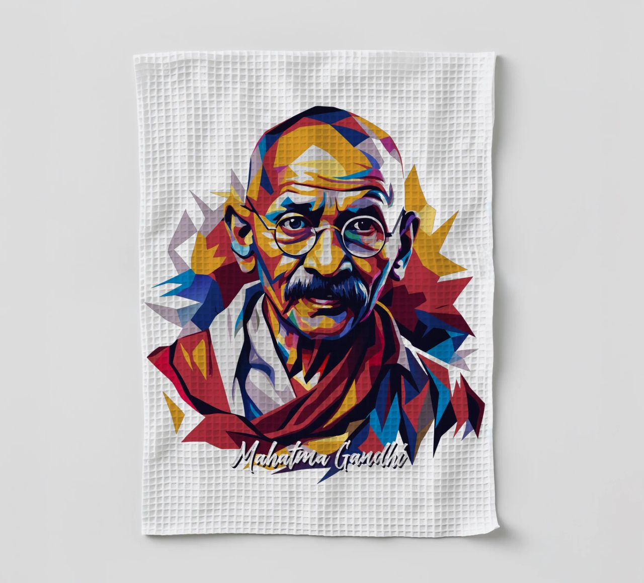 Mahatma Gandhi WPAP Pop Art canovaccio da cucina da vectorartnesia