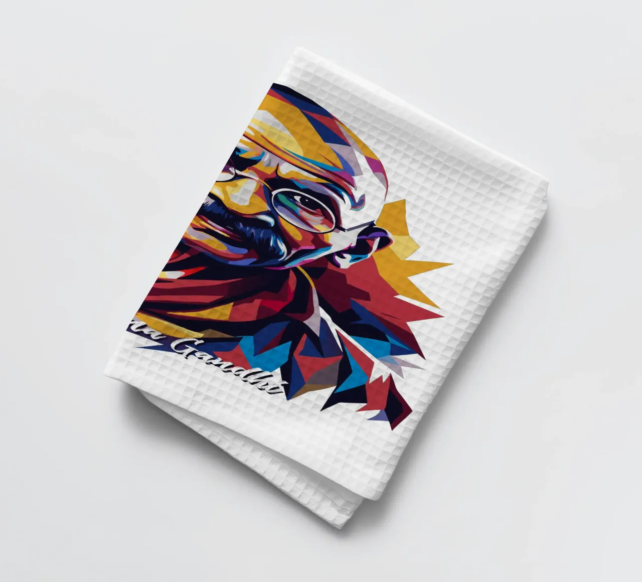 Mahatma Gandhi WPAP Pop Art torchon de vectorartnesia