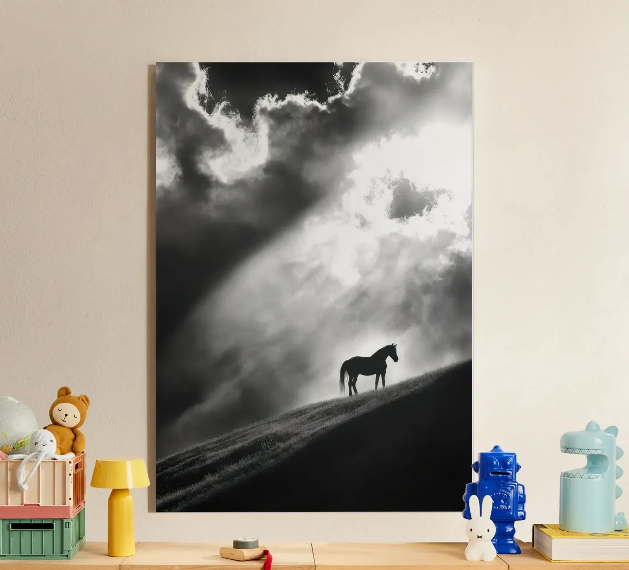 Il cavallo celeste plexiglass da Hitspost