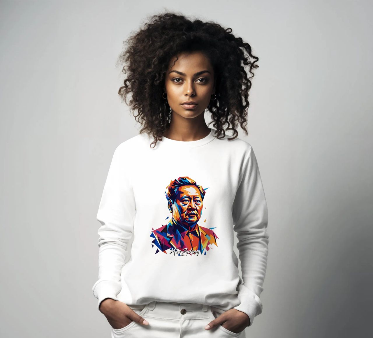 Mao Zedong in WPAP Pop Art felpa da vectorartnesia