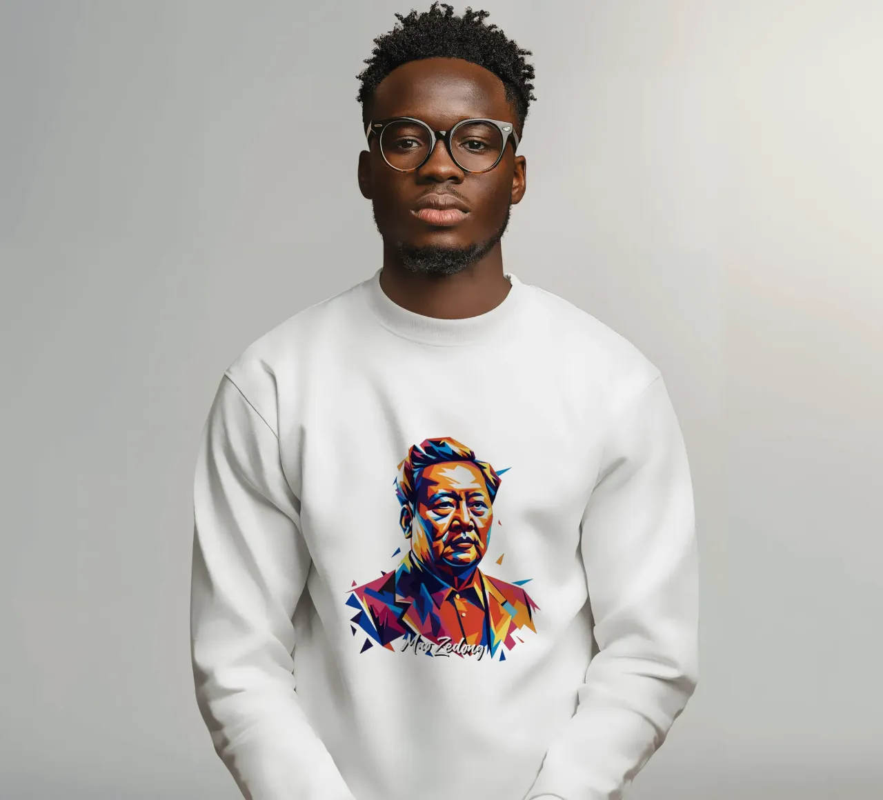Mao Zedong in WPAP Pop Art sudadera de vectorartnesia