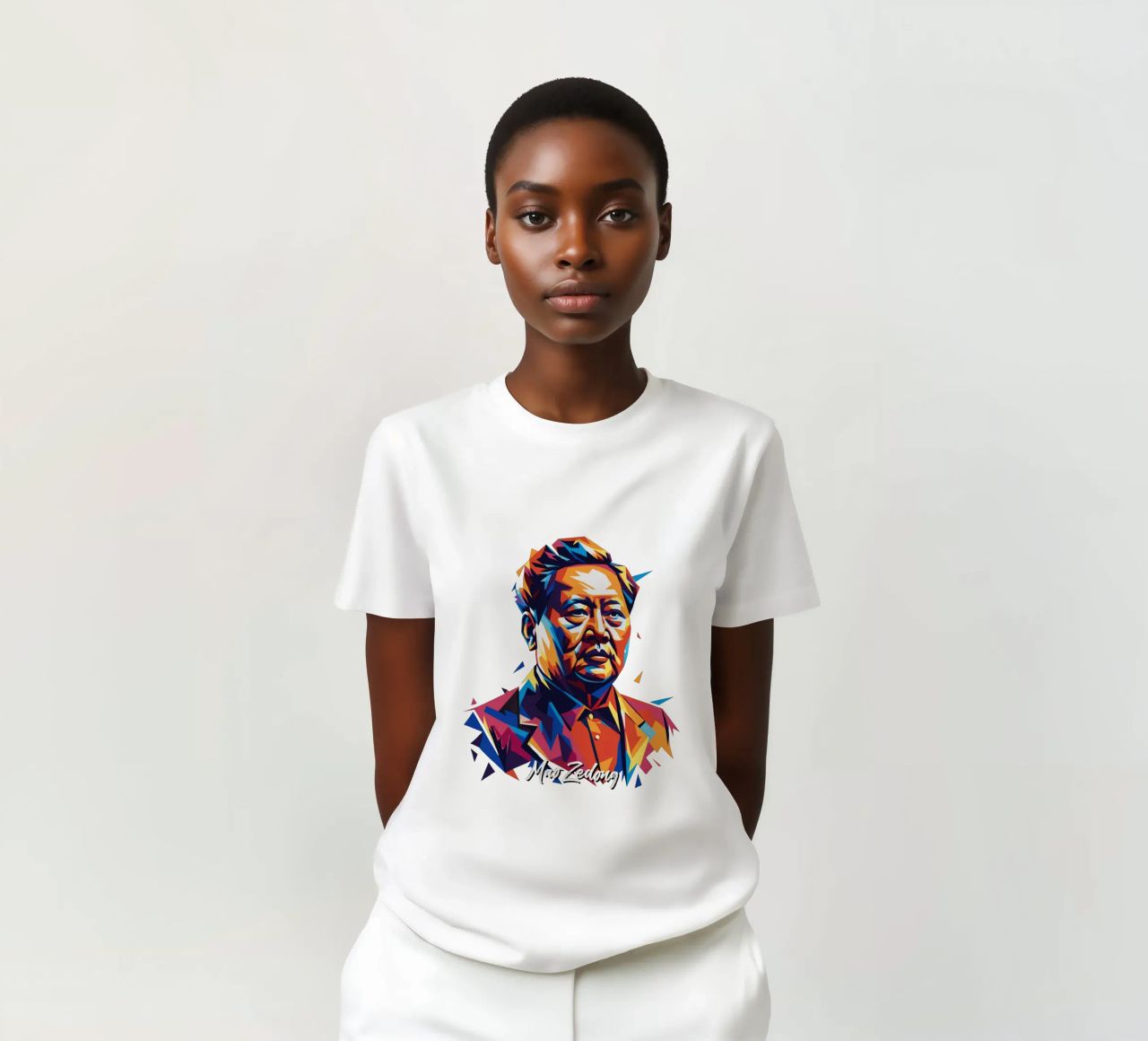 Mao Zedong in WPAP Pop Art t-shirt da vectorartnesia