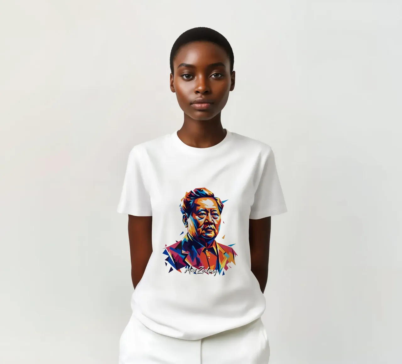 Mao Zedong in WPAP Pop Art t-shirt da vectorartnesia