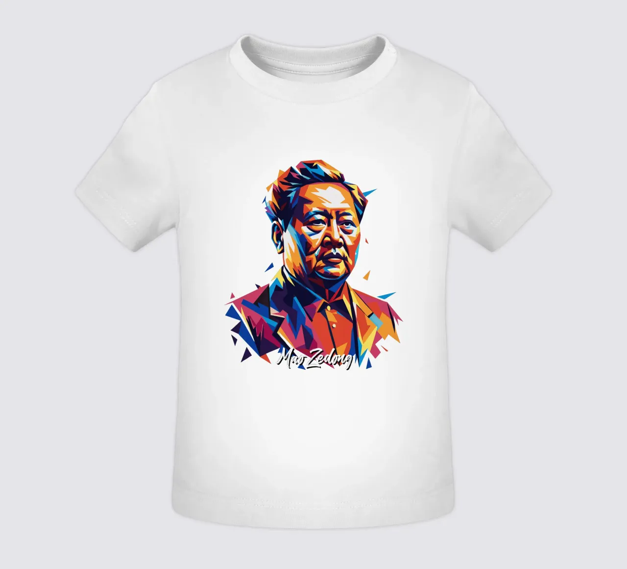 Mao Zedong in WPAP Pop Art maglietta neonato da vectorartnesia
