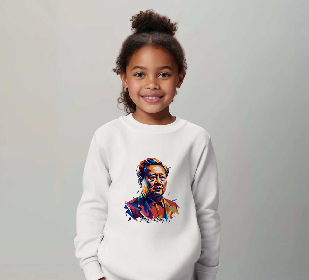 Mao Zedong in WPAP Pop Art felpa bambino da vectorartnesia