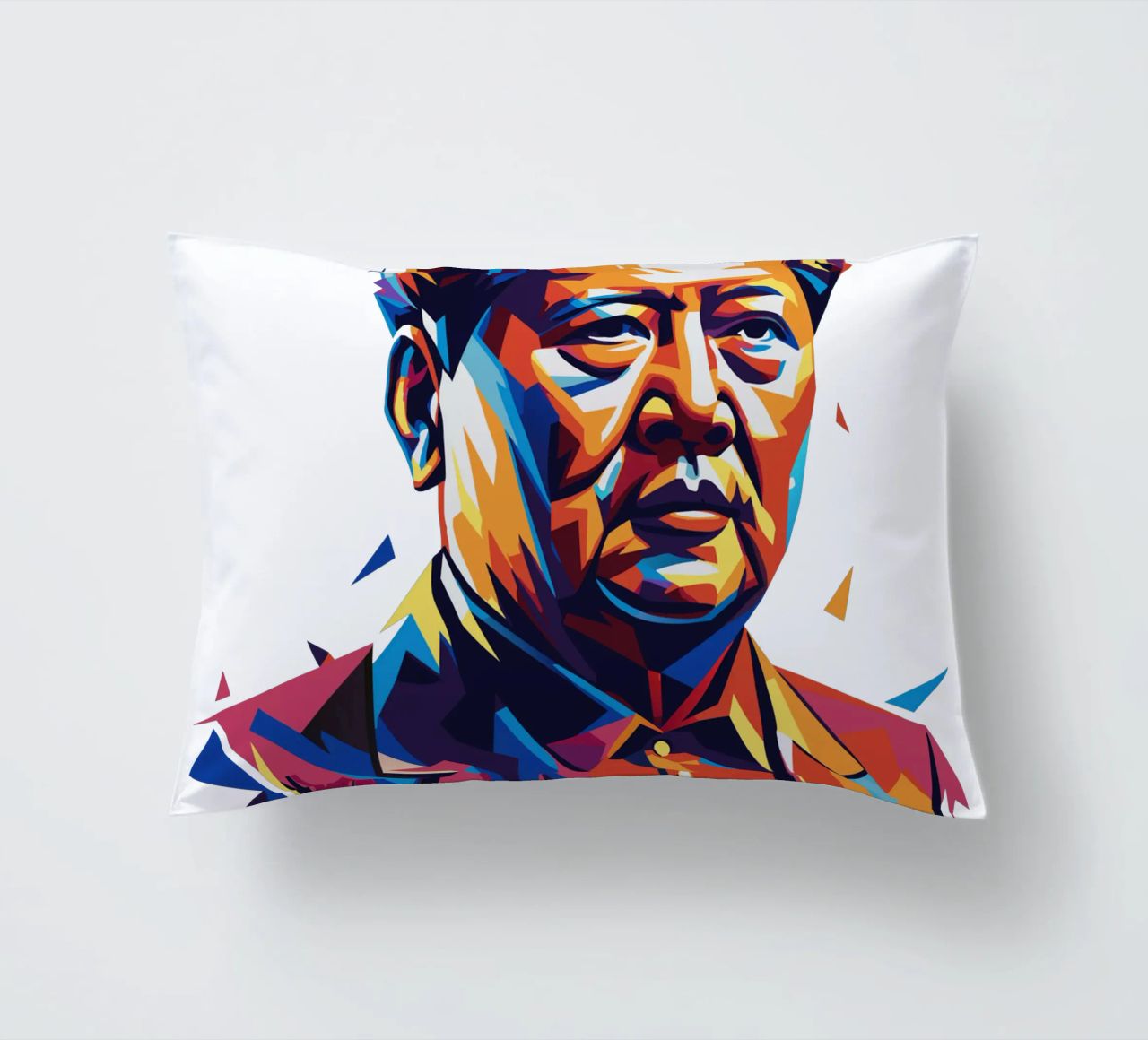 Mao Zedong in WPAP Pop Art cuscino da vectorartnesia