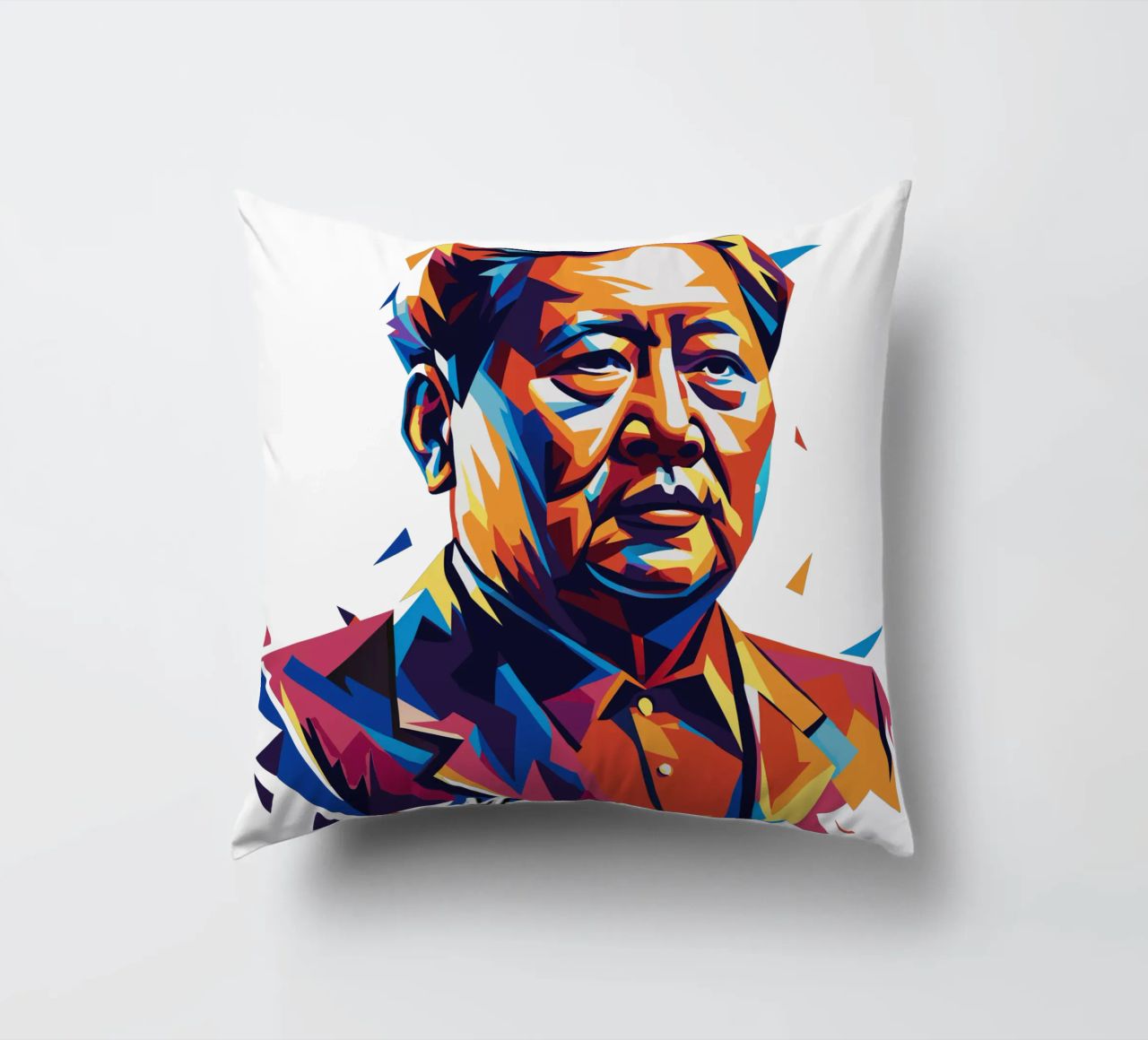 Mao Zedong in WPAP Pop Art cuscino da vectorartnesia
