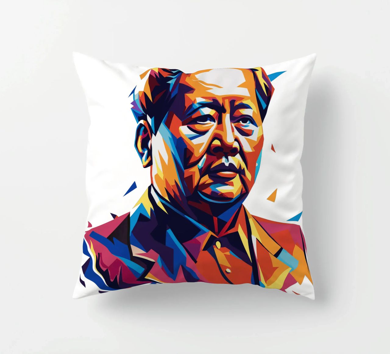 Mao Zedong in WPAP Pop Art cuscino da vectorartnesia