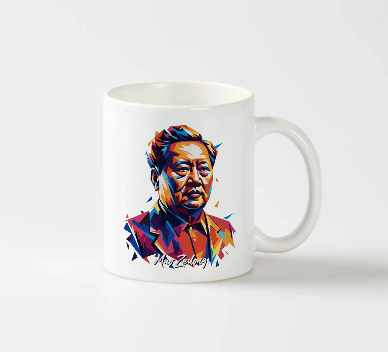 Mao Zedong in WPAP Pop Art tazza in ceramica da vectorartnesia