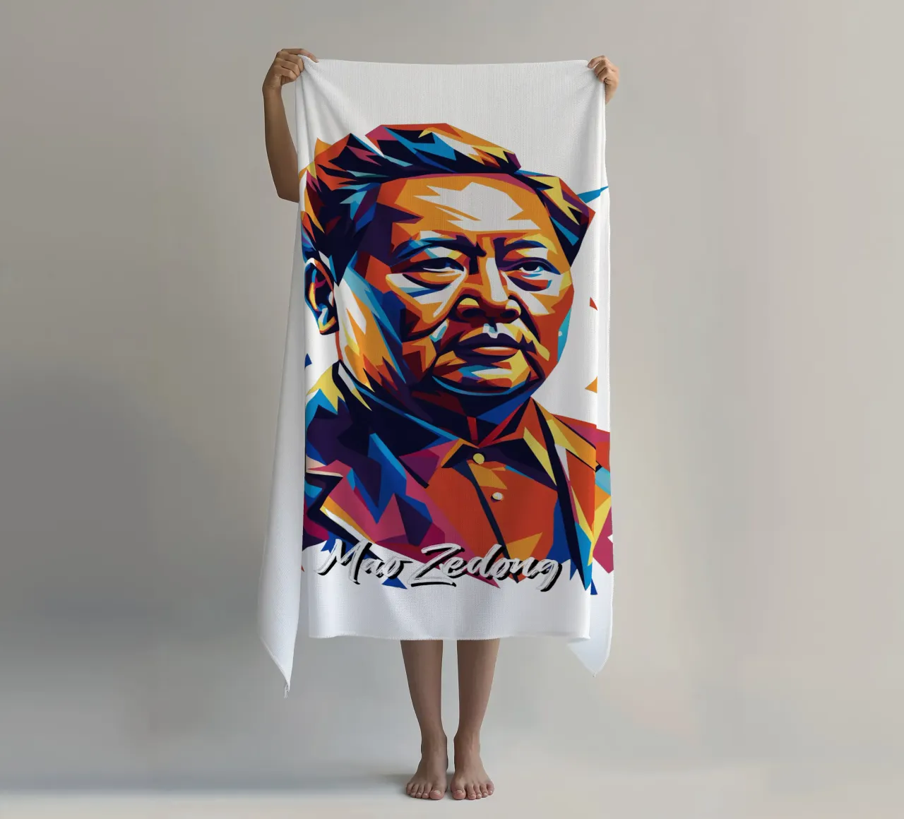 Mao Zedong in WPAP Pop Art telo mare da vectorartnesia