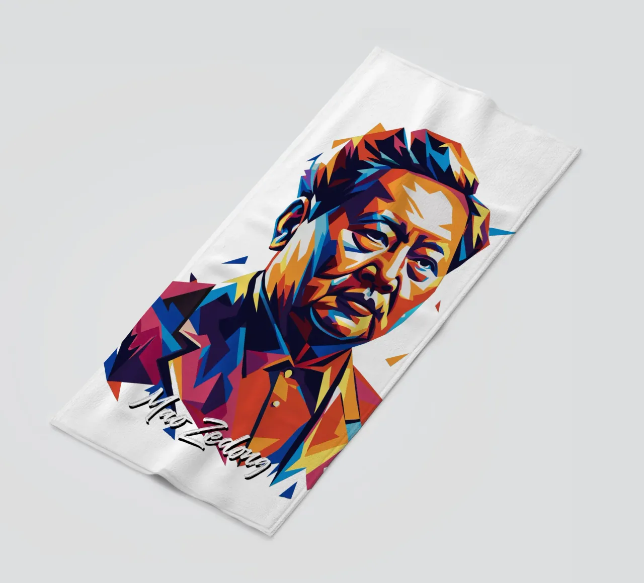 Mao Zedong in WPAP Pop Art telo mare da vectorartnesia