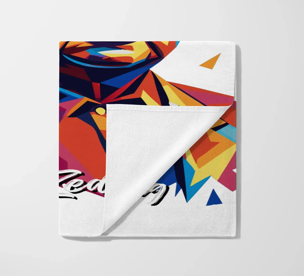 Mao Zedong in WPAP Pop Art beach towel by vectorartnesia