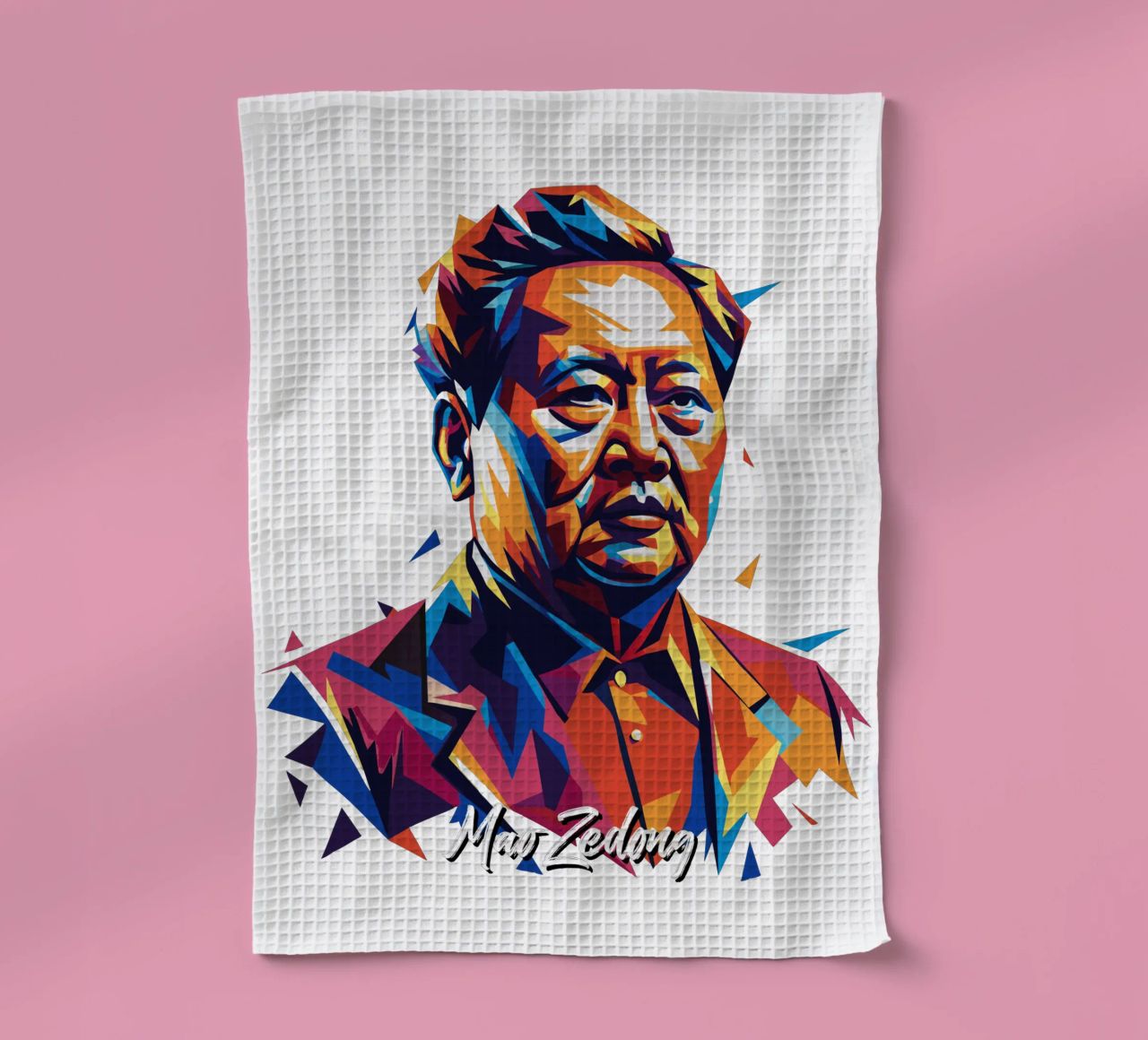 Mao Zedong in WPAP Pop Art canovaccio da cucina da vectorartnesia