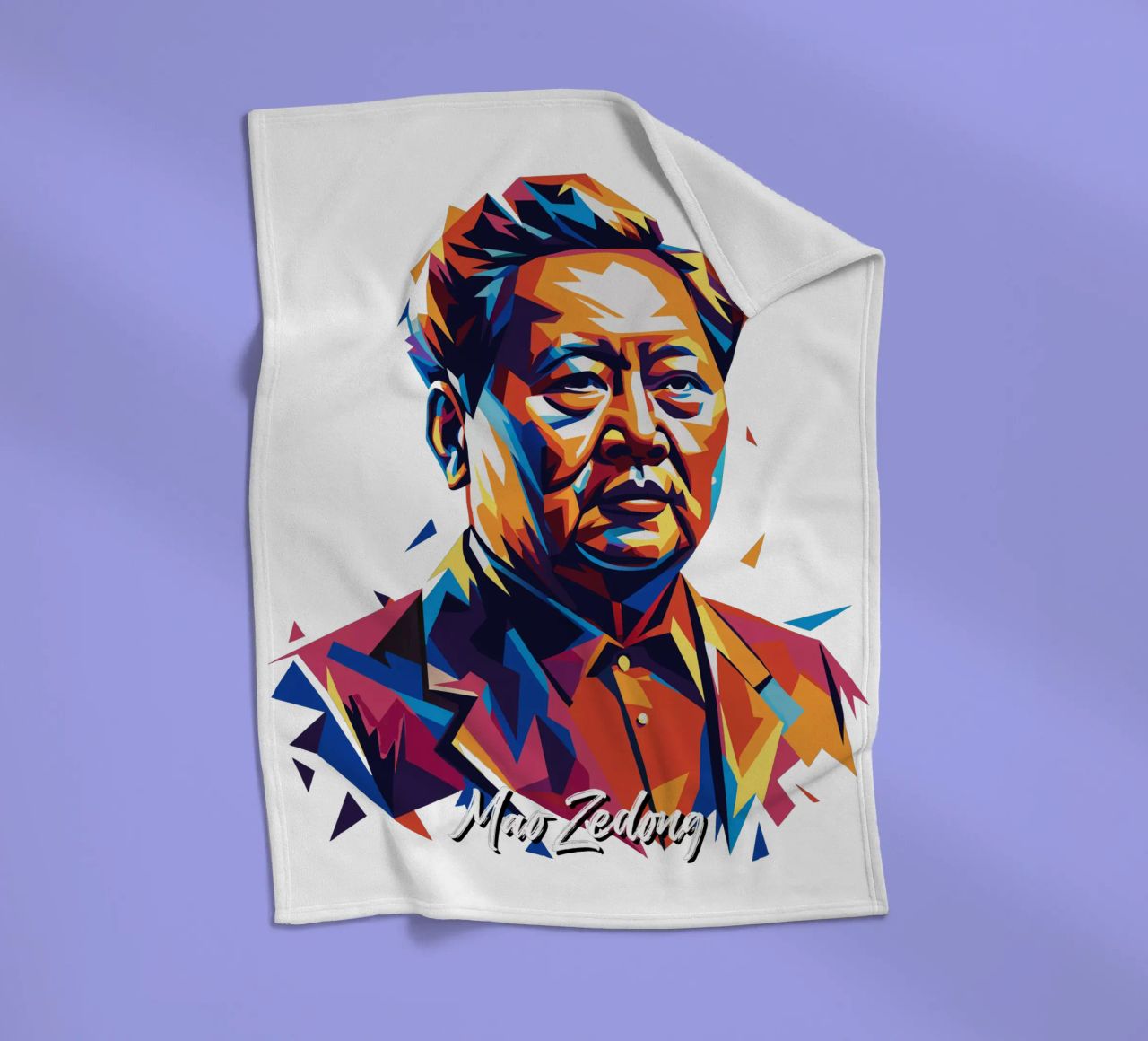 Mao Zedong in WPAP Pop Art coperta in pile da vectorartnesia