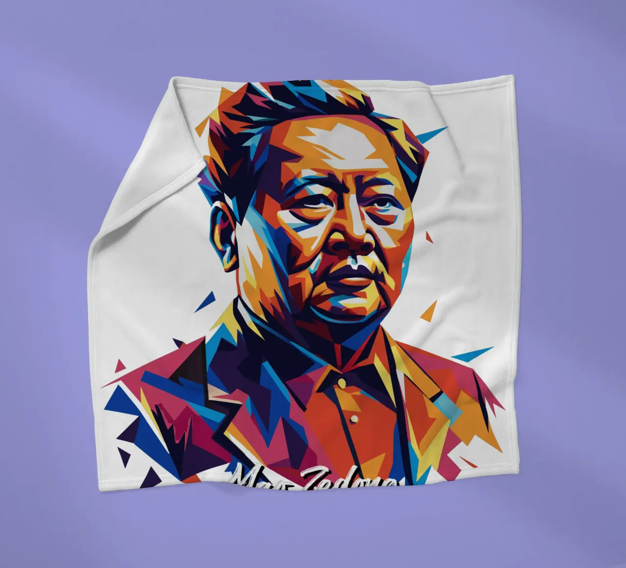 Mao Zedong in WPAP Pop Art coperta in pile da vectorartnesia