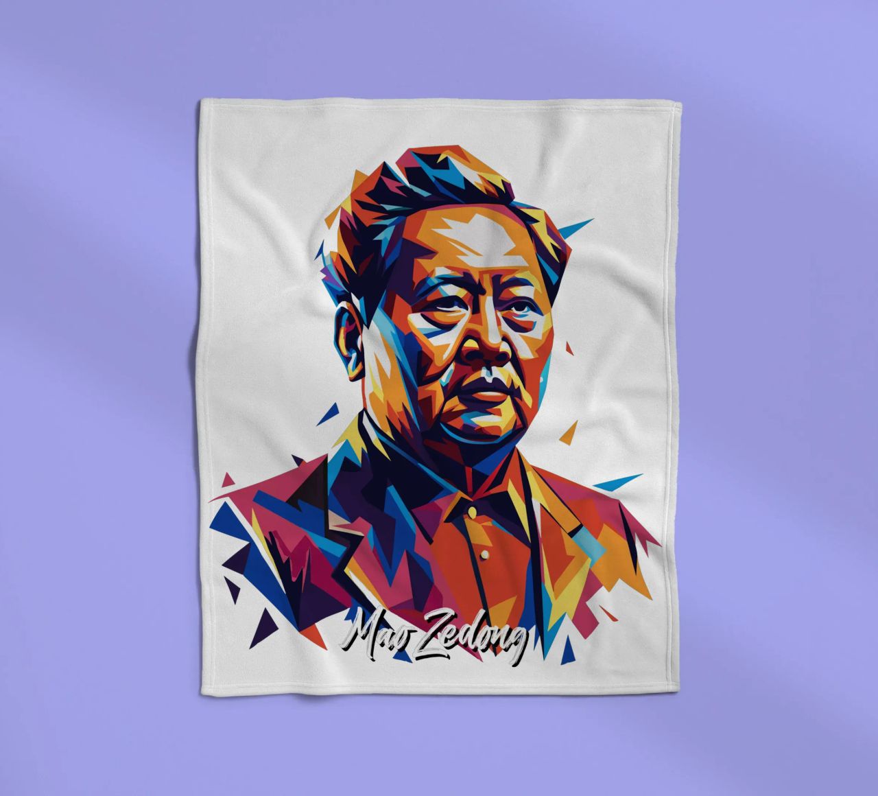 Mao Zedong in WPAP Pop Art coperta in pile da vectorartnesia
