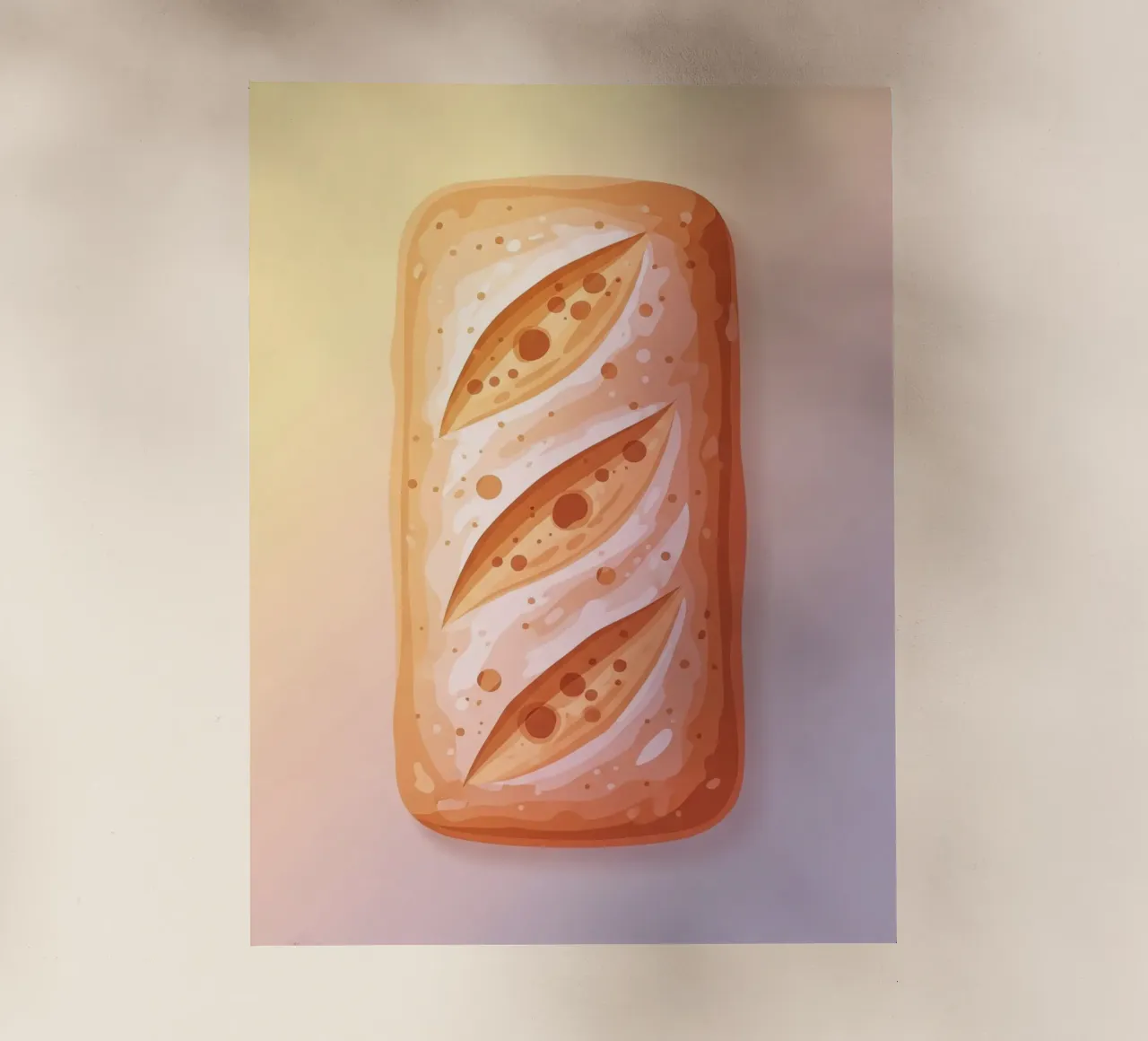 Ciabatta Rustic pellicola backlit da FlatPrint Studio