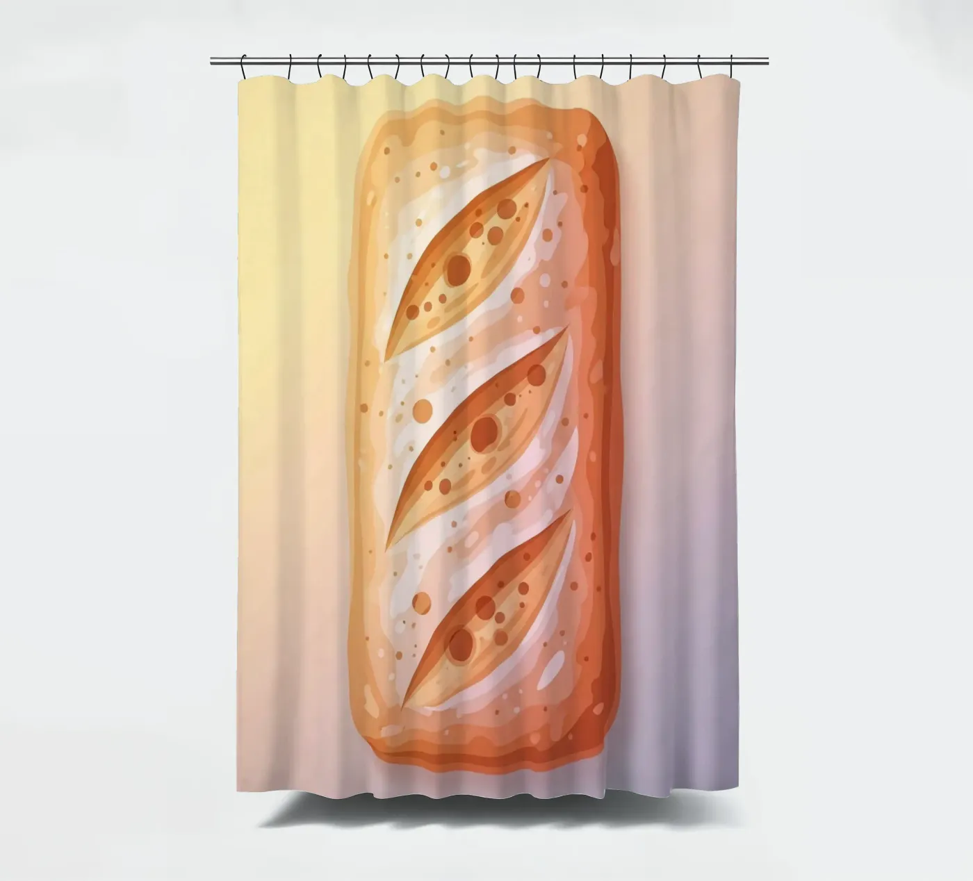 Ciabatta Rustic Duschvorhang von FlatPrint Studio