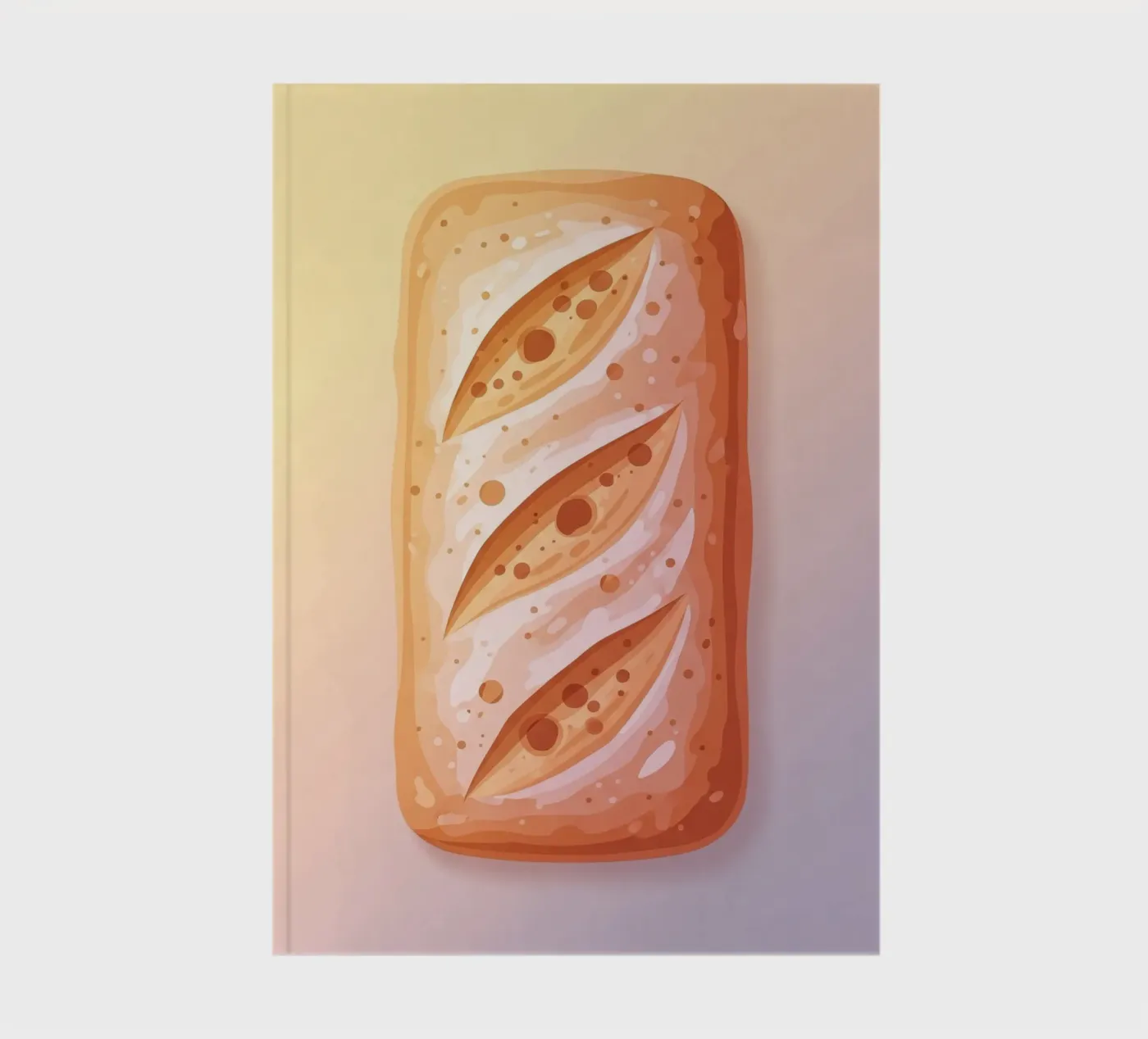 Ciabatta Rustic notebook by FlatPrint Studio
