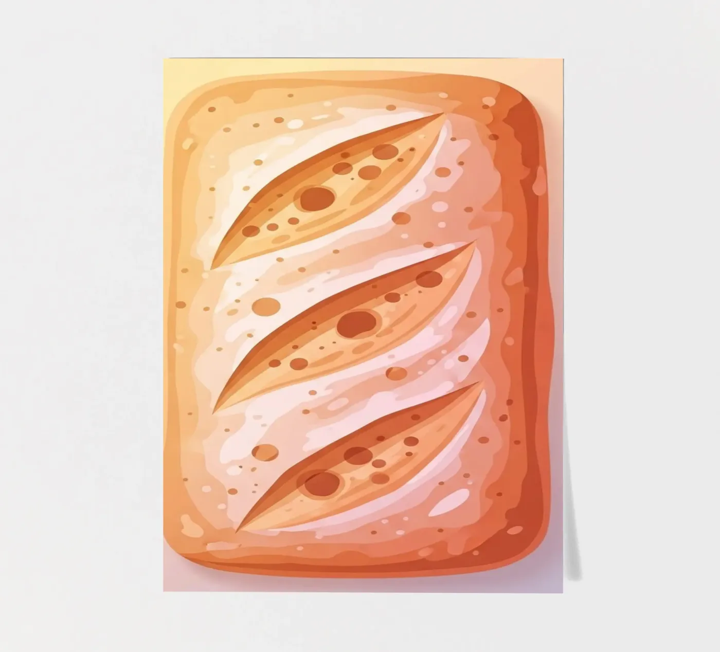 Ciabatta Rustic sticker sheet by FlatPrint Studio