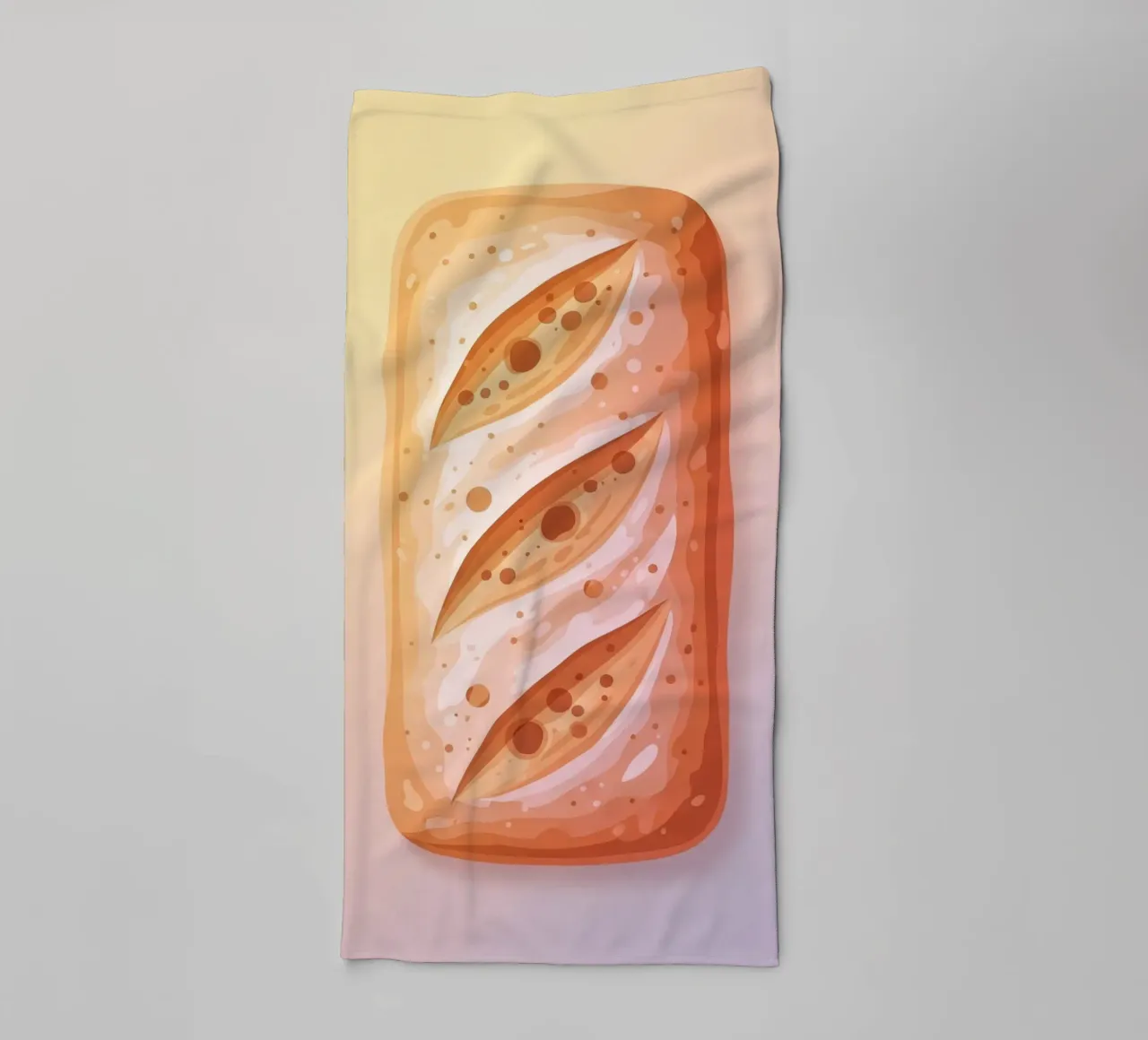 Ciabatta Rustic towel by FlatPrint Studio