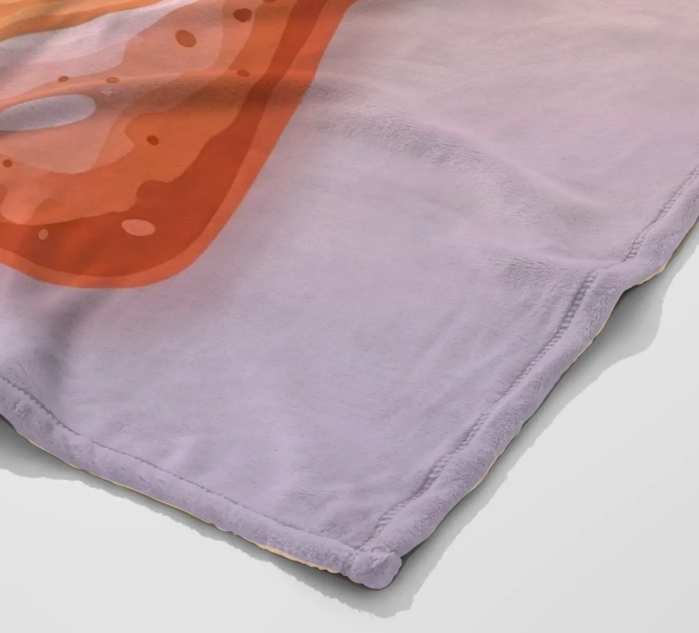 Ciabatta Rustic fleece blanket by FlatPrint Studio