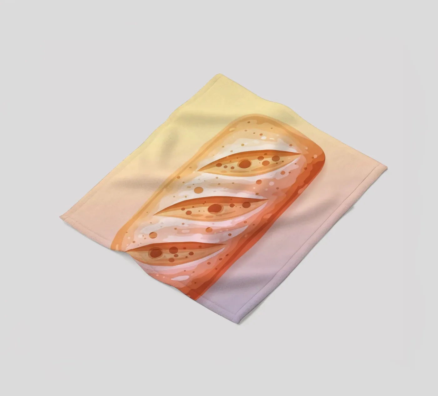 Ciabatta Rustic fleece blanket by FlatPrint Studio
