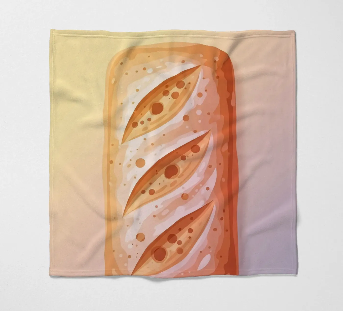 Ciabatta Rustic fleece blanket by FlatPrint Studio