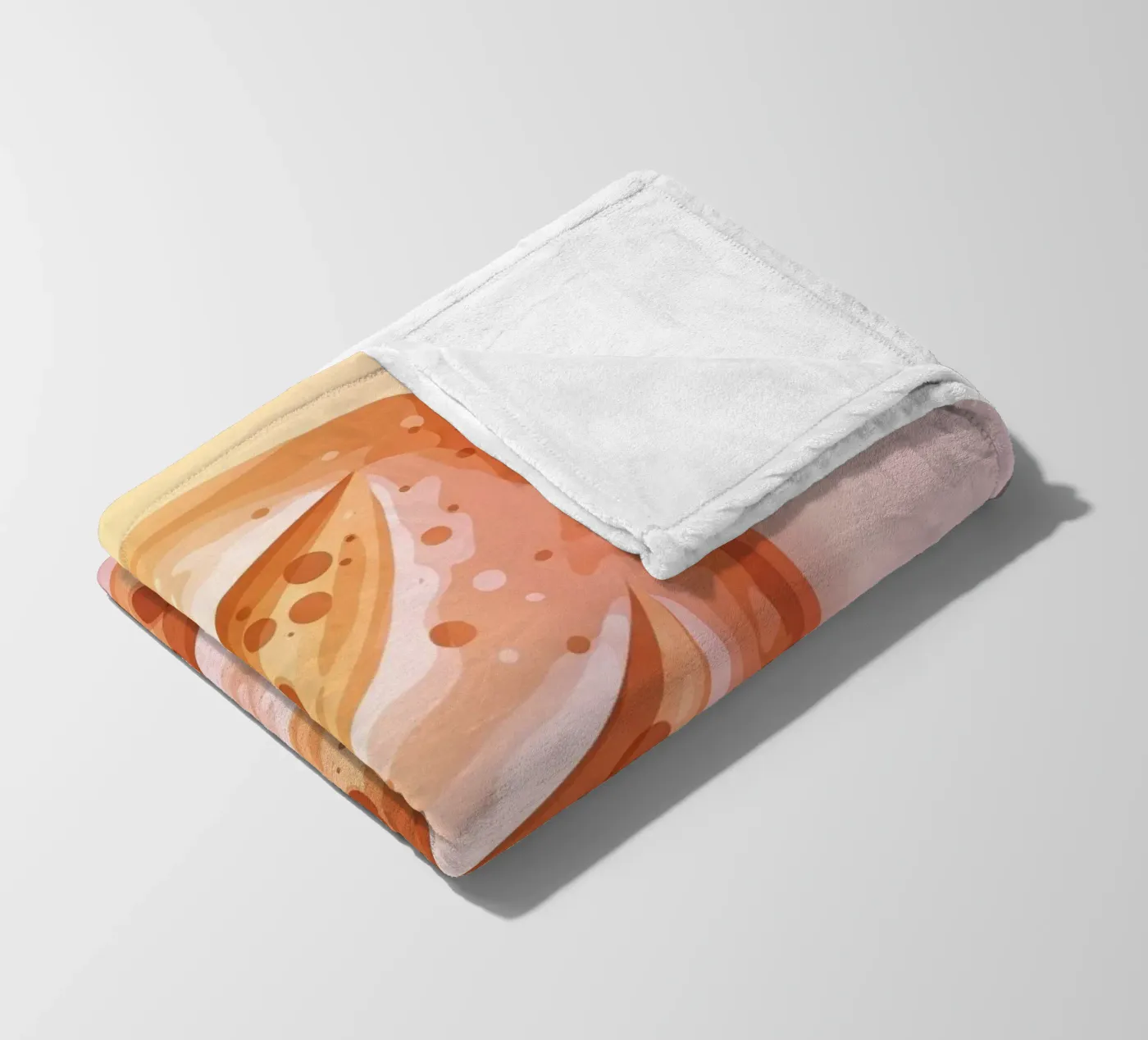 Ciabatta Rustic fleece blanket by FlatPrint Studio