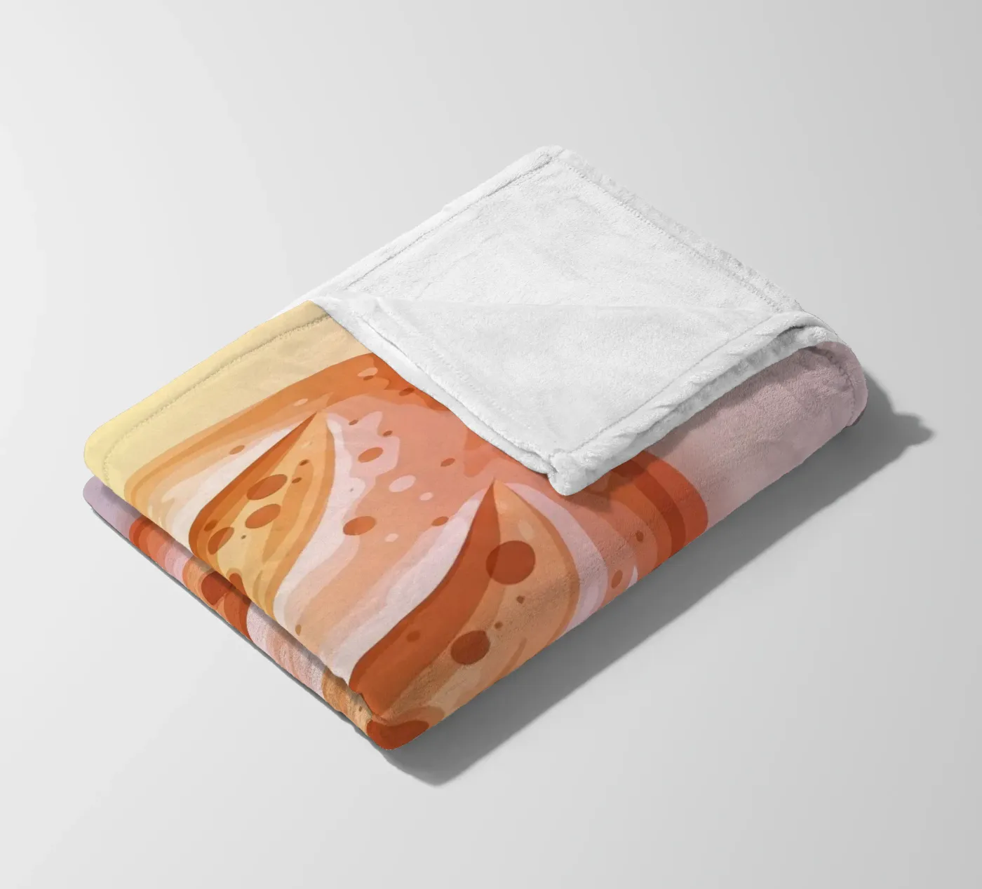 Ciabatta Rustic fleece blanket by FlatPrint Studio