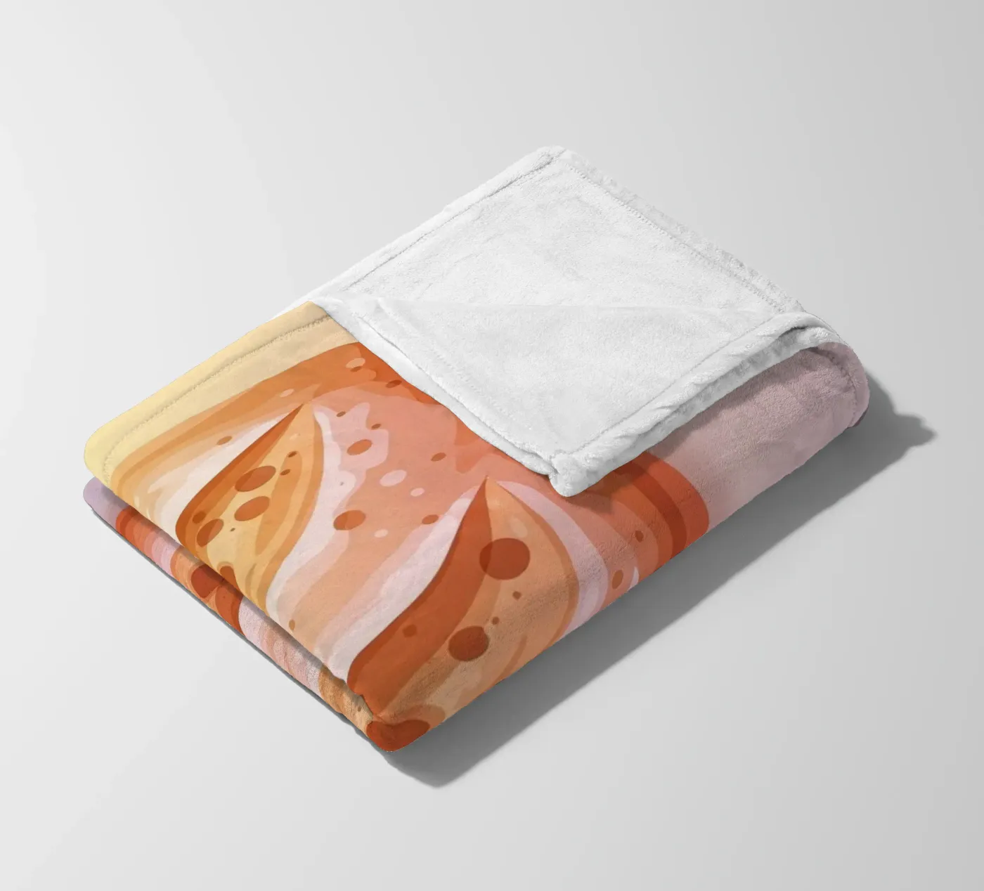 Ciabatta Rustic fleece blanket by FlatPrint Studio