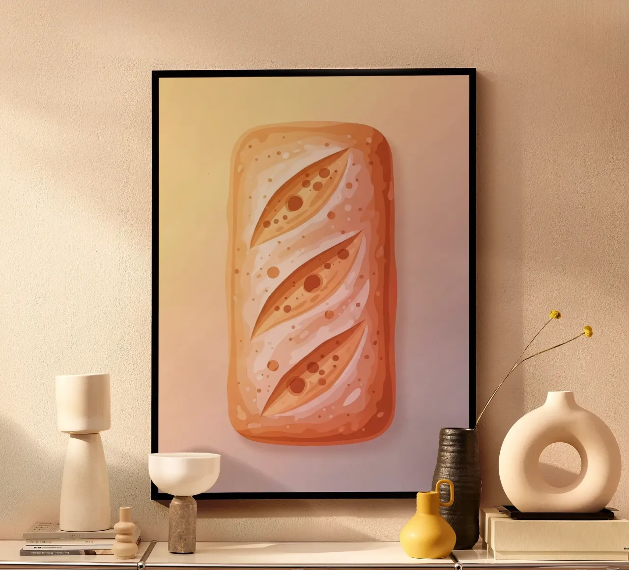 Ciabatta Rustic poster van FlatPrint Studio