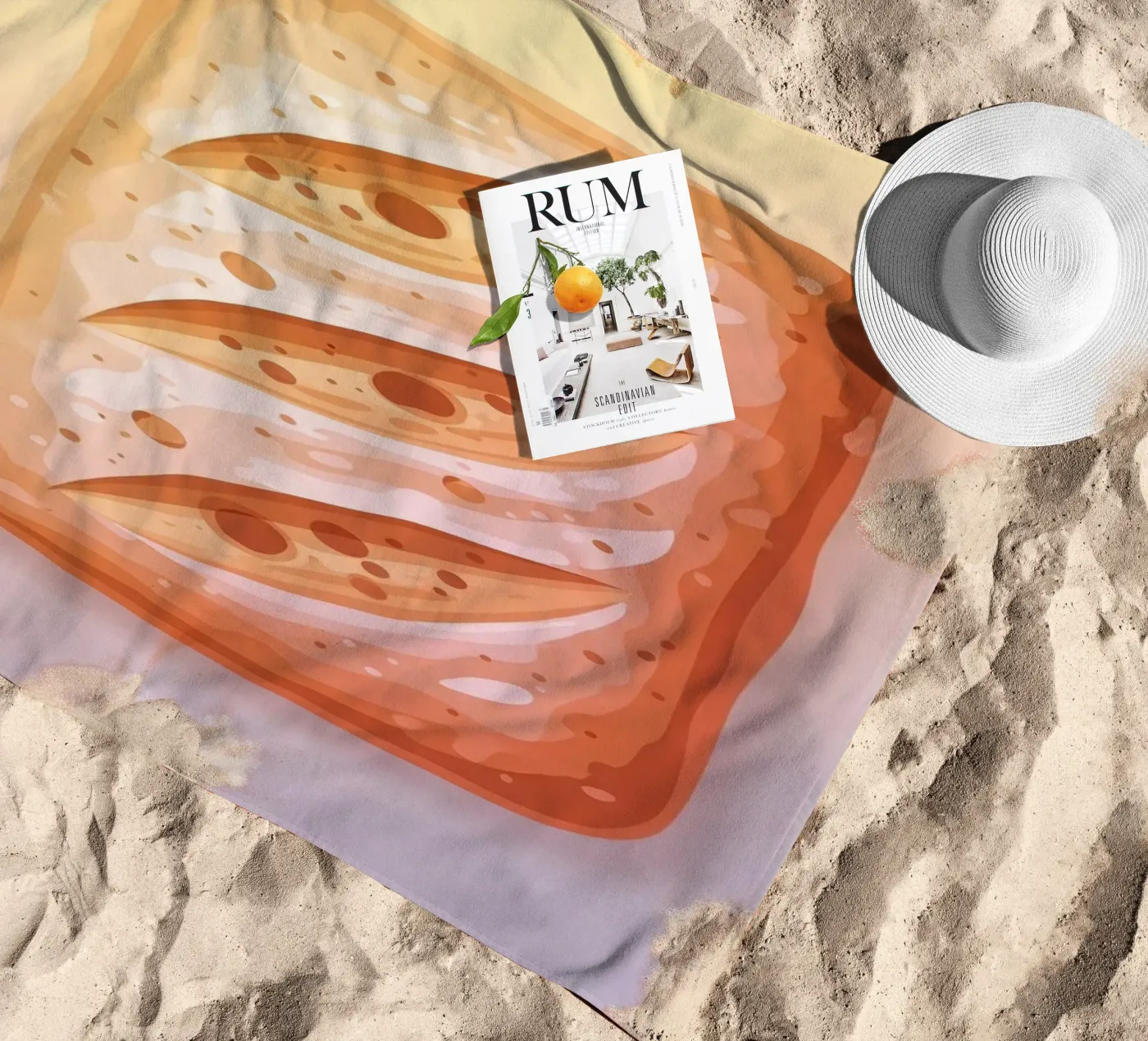 Ciabatta Rustic telo mare da FlatPrint Studio