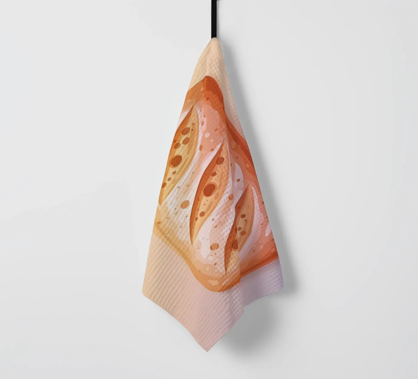 Ciabatta Rustic theedoek van FlatPrint Studio