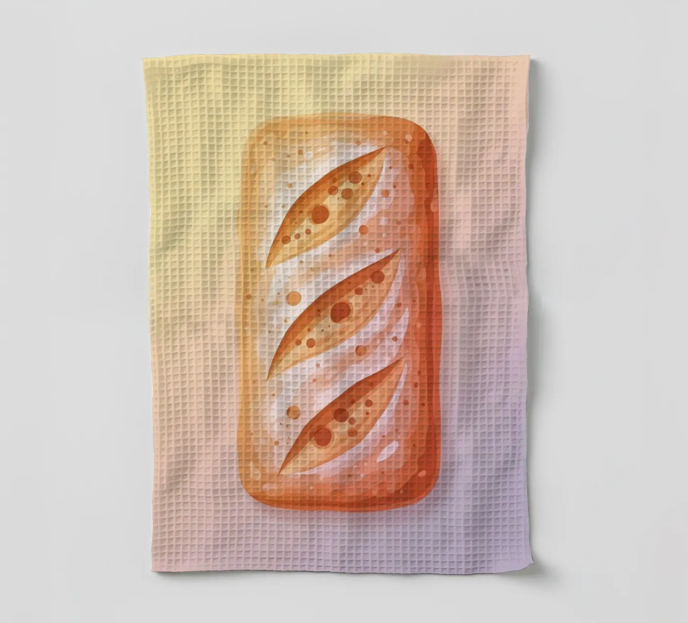 Ciabatta Rustic theedoek van FlatPrint Studio