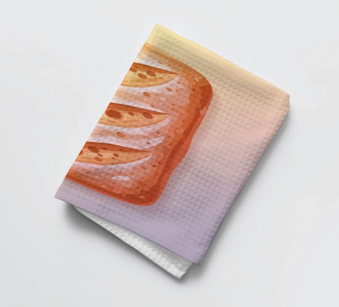 Ciabatta Rustic theedoek van FlatPrint Studio
