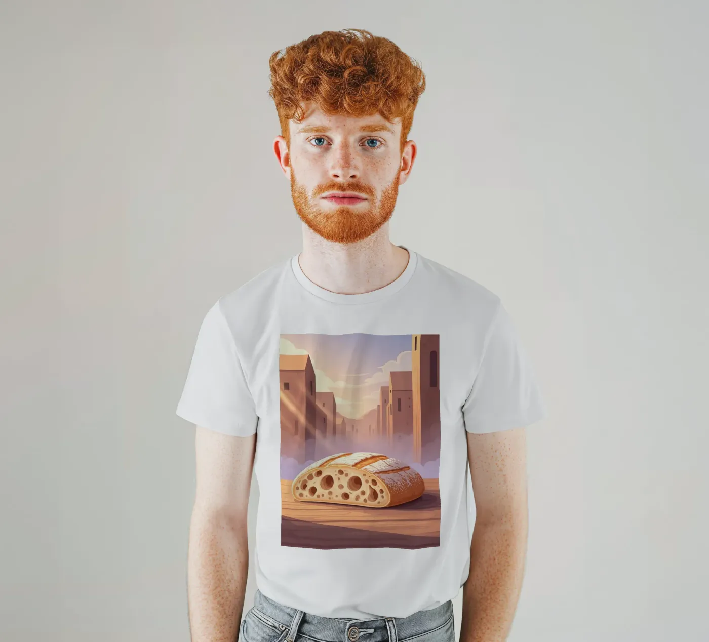 Ciabatta Rustic t-shirt da FlatPrint Studio