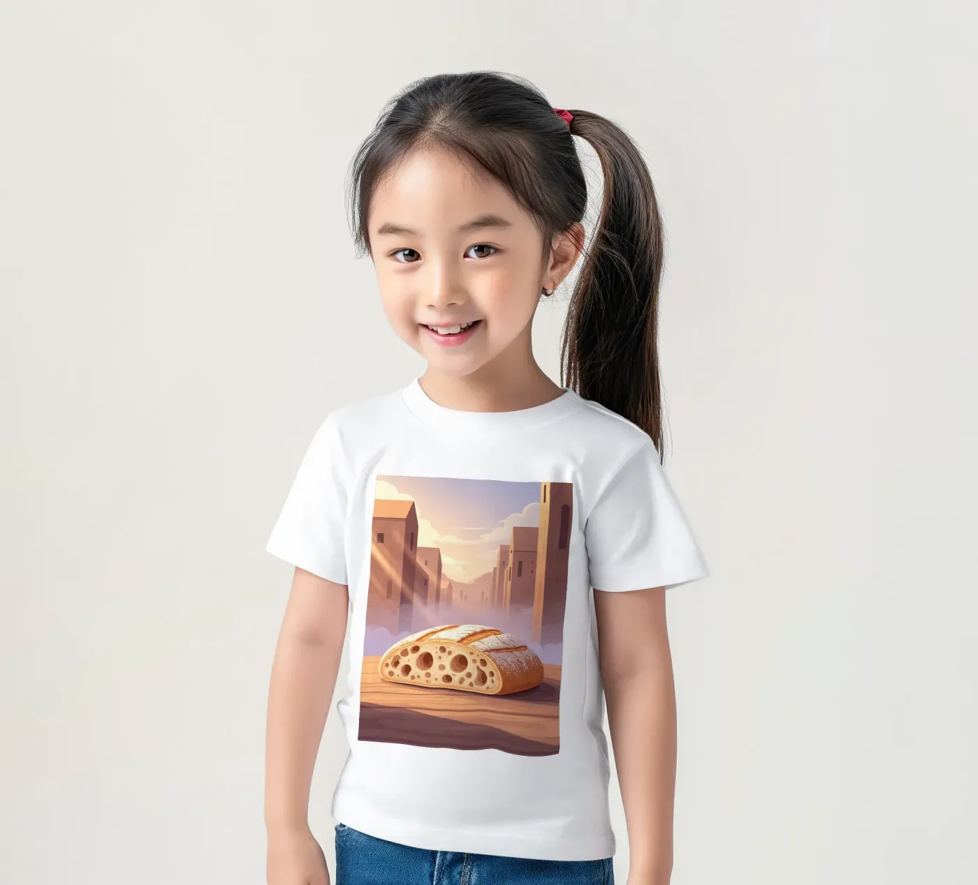 Rustieke slipper kinder t-shirt van FlatPrint Studio