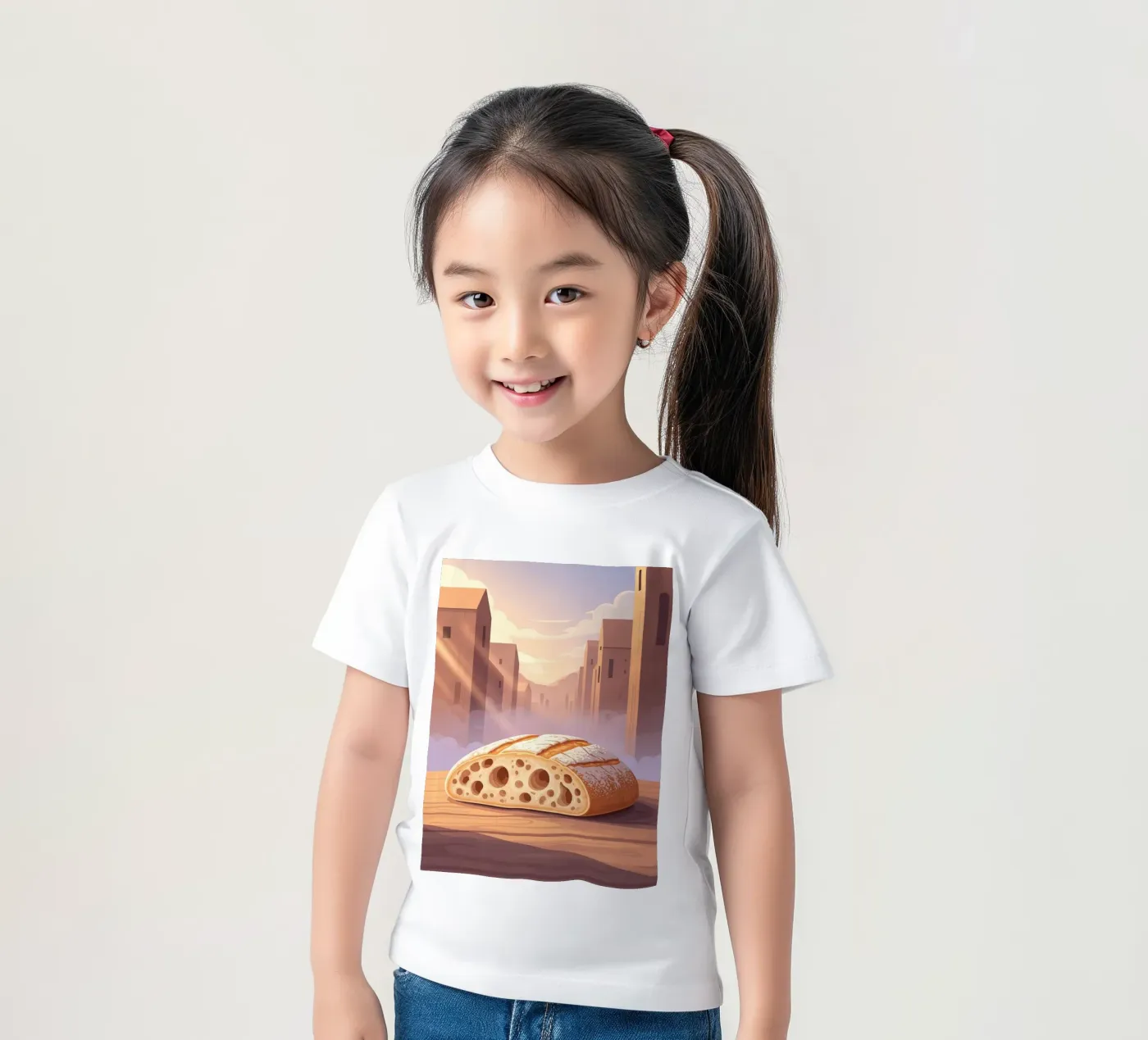 Rustieke slipper kinder t-shirt van FlatPrint Studio
